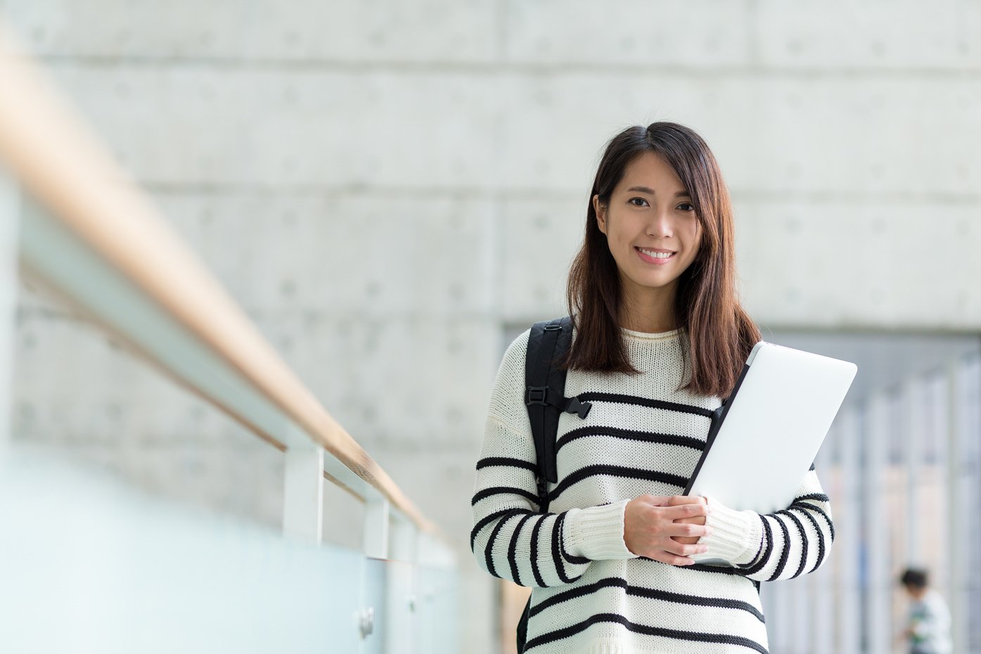 Young Student in University School